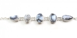925 sterling silver dendrite agate bracelet